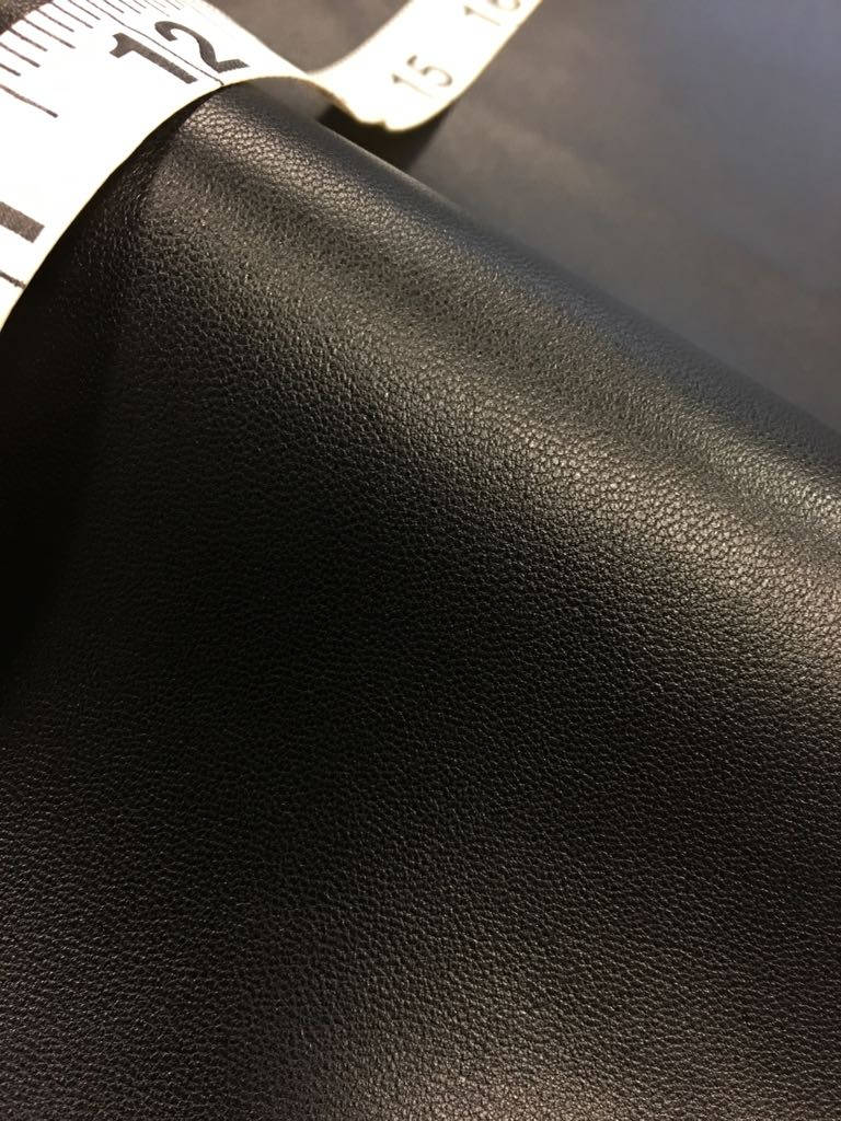 Black Lambskin Leather  0.9 mm/2.25oz BLACK LIMO 519