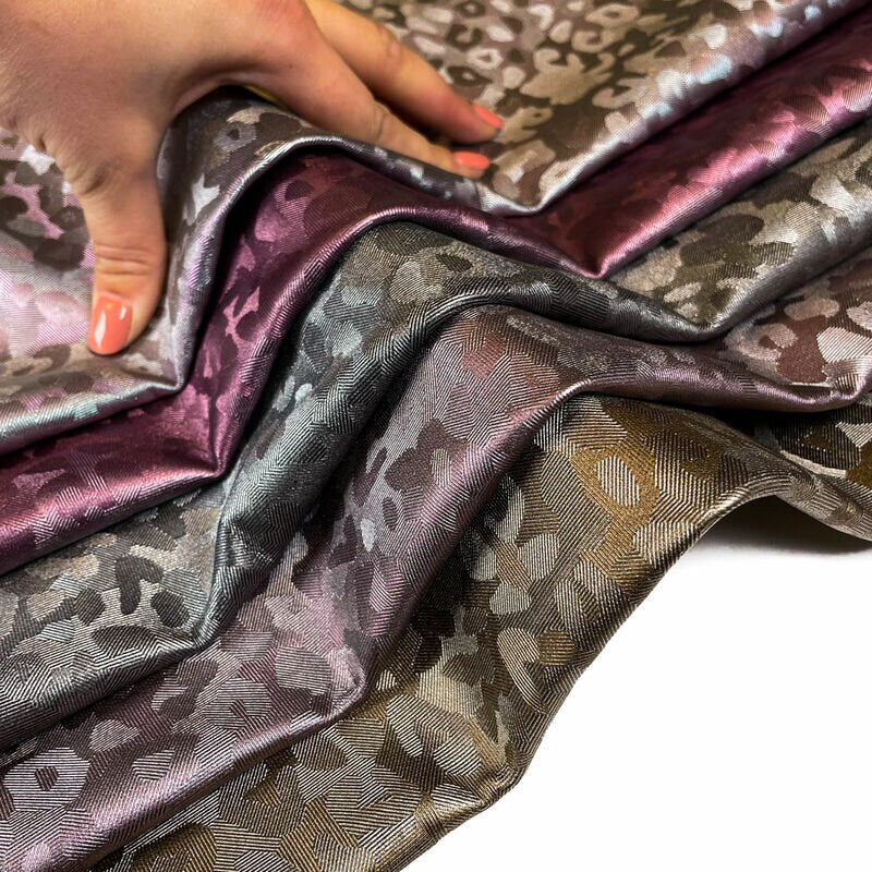 Reflective Camouflage Lambskin Hides 0.7-0.8mm/1.75-2oz / COLORFUL CAMOUFLAGE 1268