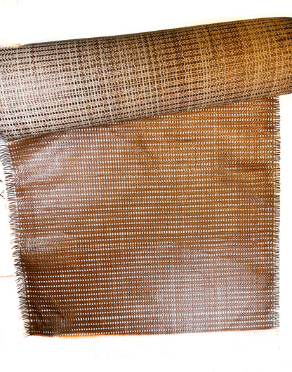 Brown Braided Weave Lambskin Sheets Soft 2oz/0.8mm