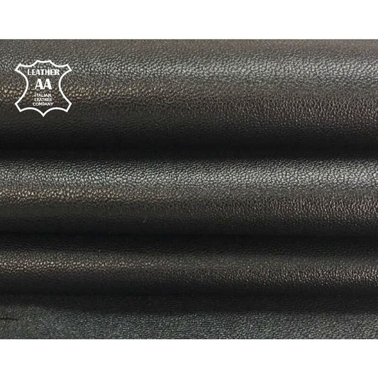 Black Lambskin Leather Pieces 1mm/2.5oz DUCK SKIN 809