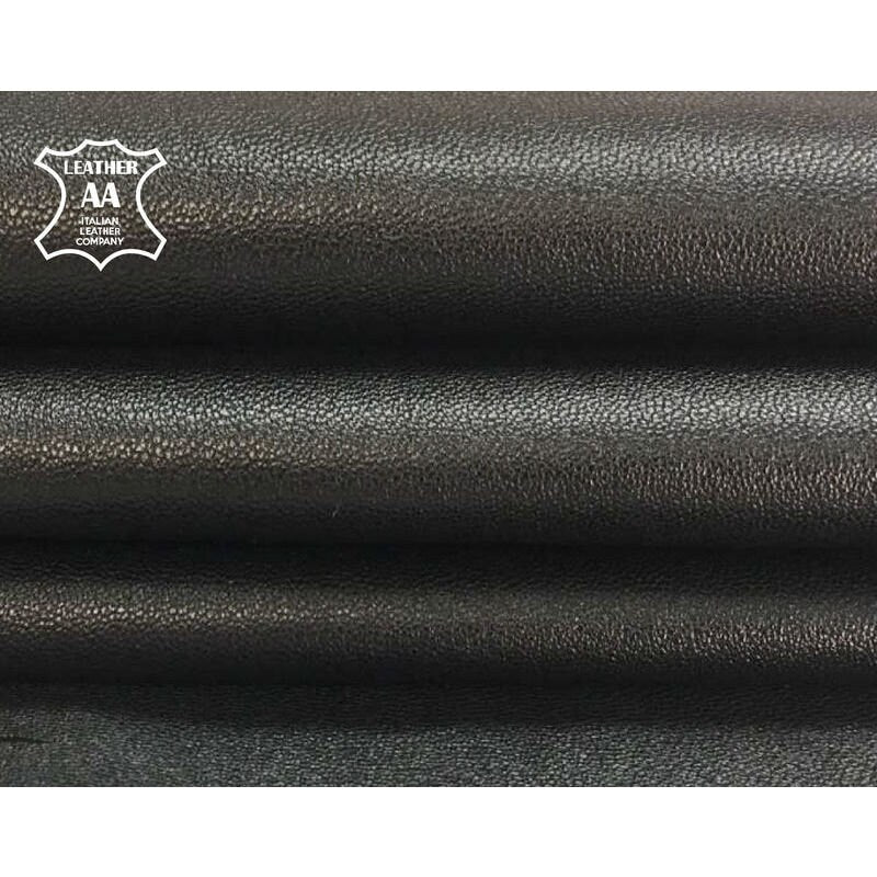 Black Lambskin Leather Pieces 1mm/2.5oz DUCK SKIN 809