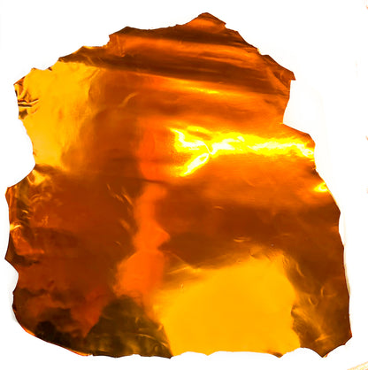Orange Metallic Mirror Lambskin TANGERINE MIRROR 1478 / 1mm/2.5oz