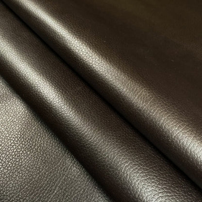 Dark Brown Lambskin Leather Pebbled Print 0.7mm/1.75oz COFFE BEAN 1160