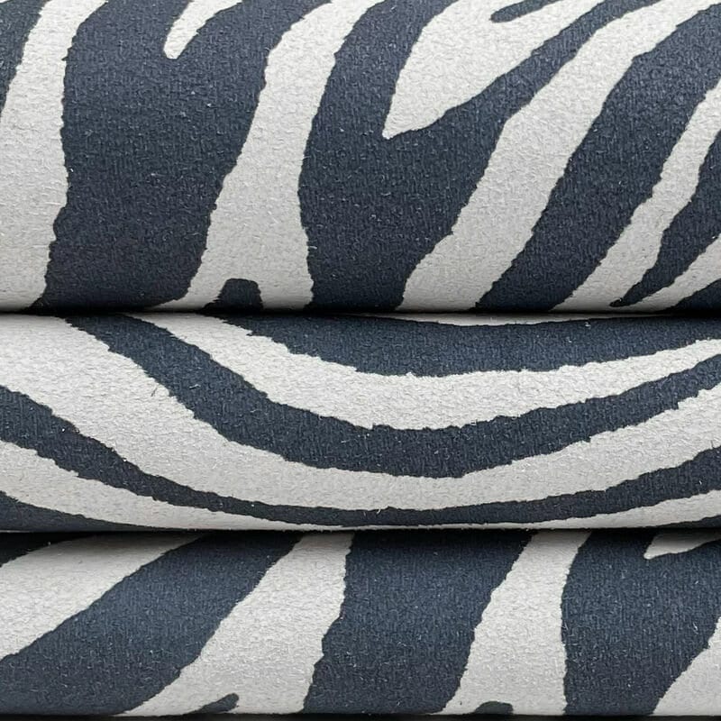 Soft Zebra Print Lambskin 1.1mm/2.75oz WASHED ZEBRA 1188