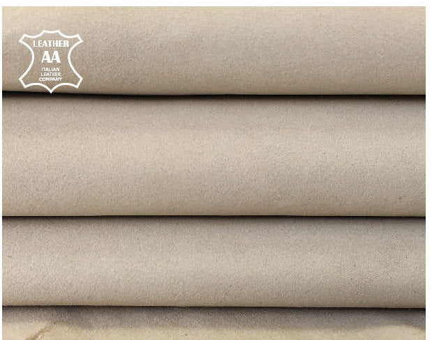 Beige Lambskin Velour Suede Thin 0.6mm/1.5oz / RAY 885