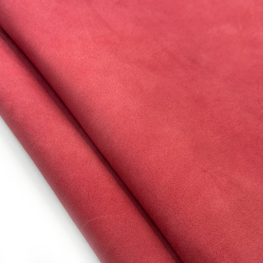 Raspberry Red Suede Lambskin Leather 0.8mm/2oz CHRYSANTHEMUM 605