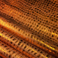 Orange Metallic Lambskin With Crocodile Print 1mm/2.5oz ORANGE CROCO 1536