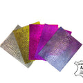 Royal Viola Mix Lambskin  8x10in Sheets with Snake Print 2oz/0.8mm