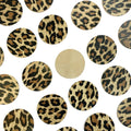 Leopard Real Lambskin Circles / 4 sizes / 30 Pcs Per Pack
