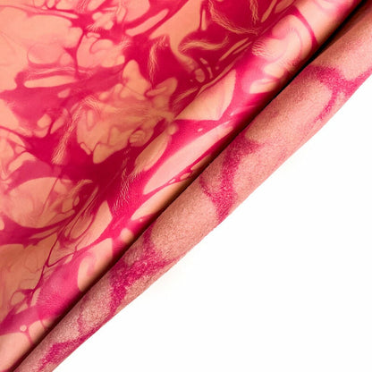 Pink Tie Dye Print Lambskin Leather 0.6mm/1.5oz / PINK TIE DYE 1388