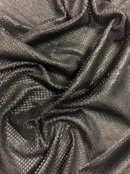 Black Lambskin Leather With Print 0.8mm/2oz BLACK MERMAID 667