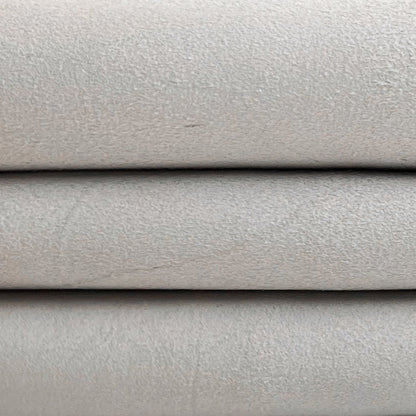 Light Gray Suede Lambskin  Thick Soft 1.0 mm/ 2.5 oz / MICRO CHIP 222