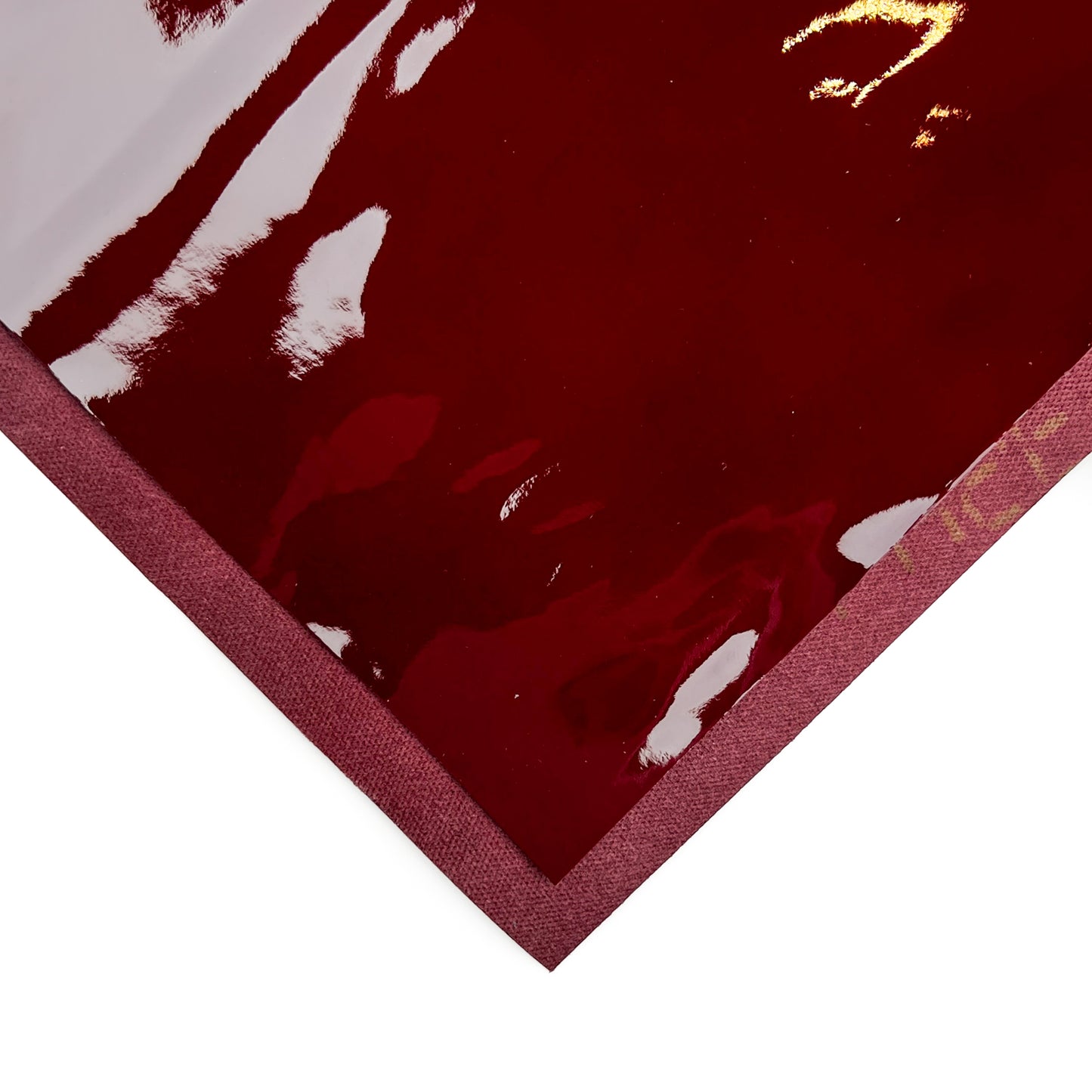 Dark Red Patent Lambskin Sheets RHUBAR PATENT 1403 / 0.6mm/1.5oz
