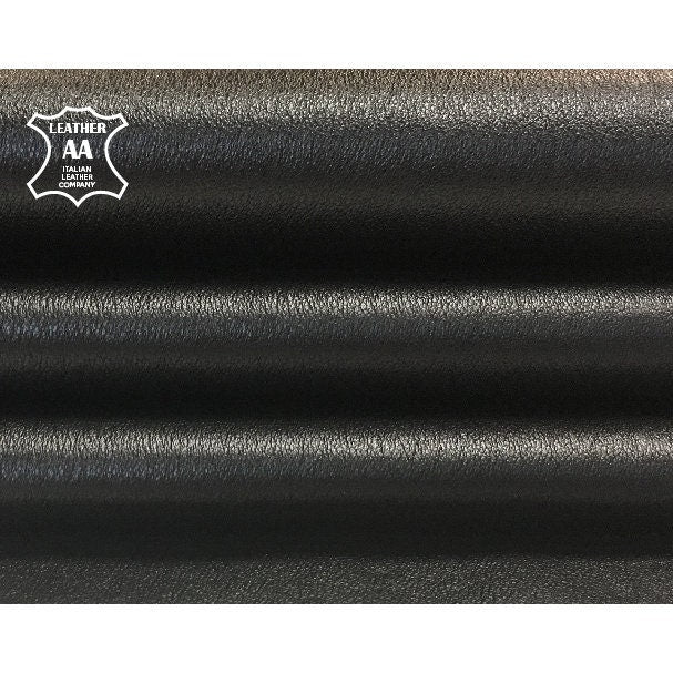 Black Stretch Leather For Legging, Pencil Skirt, Elastic Cotton Layer 269 / 0.6mm/1.5oz
