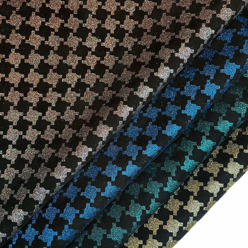 Sparkly Lambskin Leather With Tweed Print 1.0mm/2.5oz / SPARKLY TWEED 1265