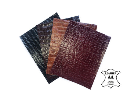 Crocodile Leather Sheets 8x10in // 0.8mm/2oz