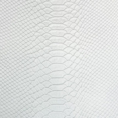White Lambskin With Snake Print 0.9mm/2.25oz WHITE SNAKE 1184