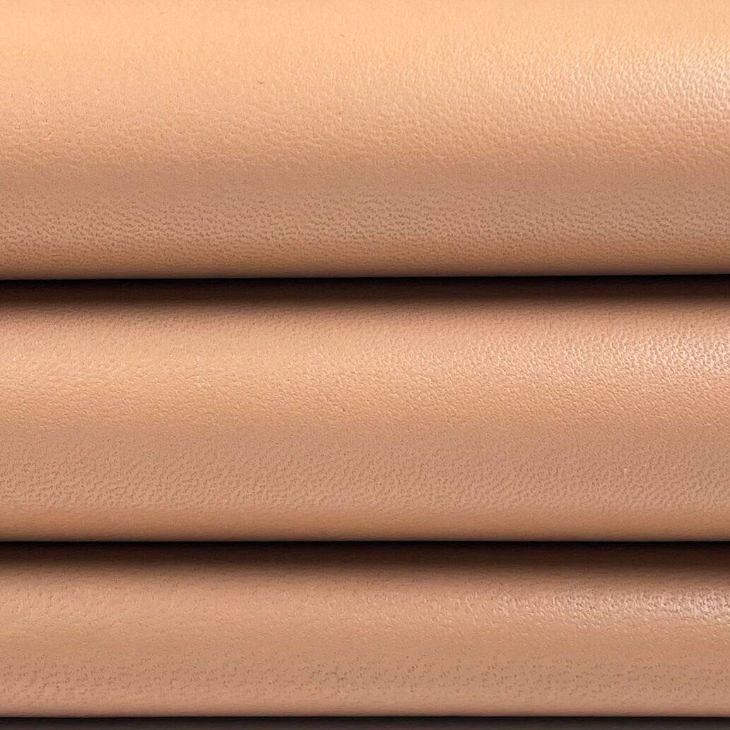 Beige Lambskin Leather 0.8mm/2oz /  GINGER ROOT 730