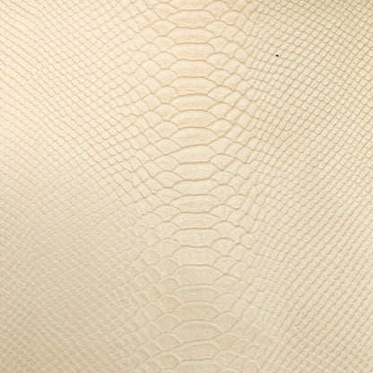 Cream White Lambskin With Snake Print 0.9mm/2.25oz CREAM SNAKE 1185