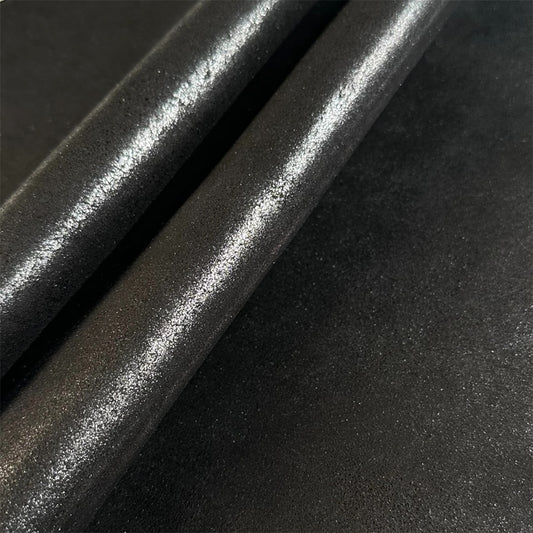 Shiny Metallic Black Lambskin  BLACK SHINE 1566 Soft  0.8mm/2oz