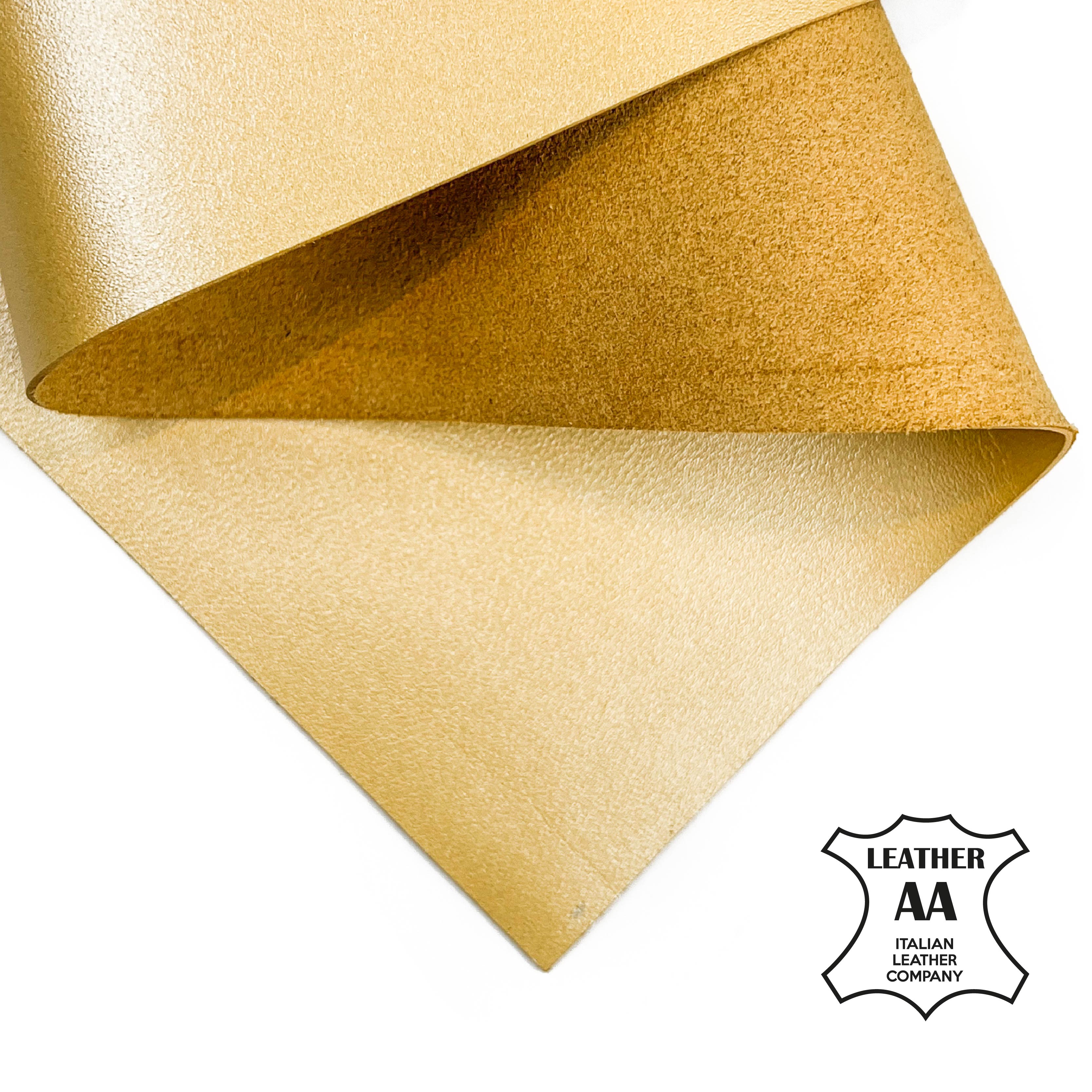 Yellow Perlamuter Lambskin Sheets PALE YELLOW PERLAMUTER 1482 / 0.7mm/1.75oz