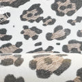 White Jaguar Spots Lambskin Leather 0.8 mm/2oz / WHITE LEOPARD 1374