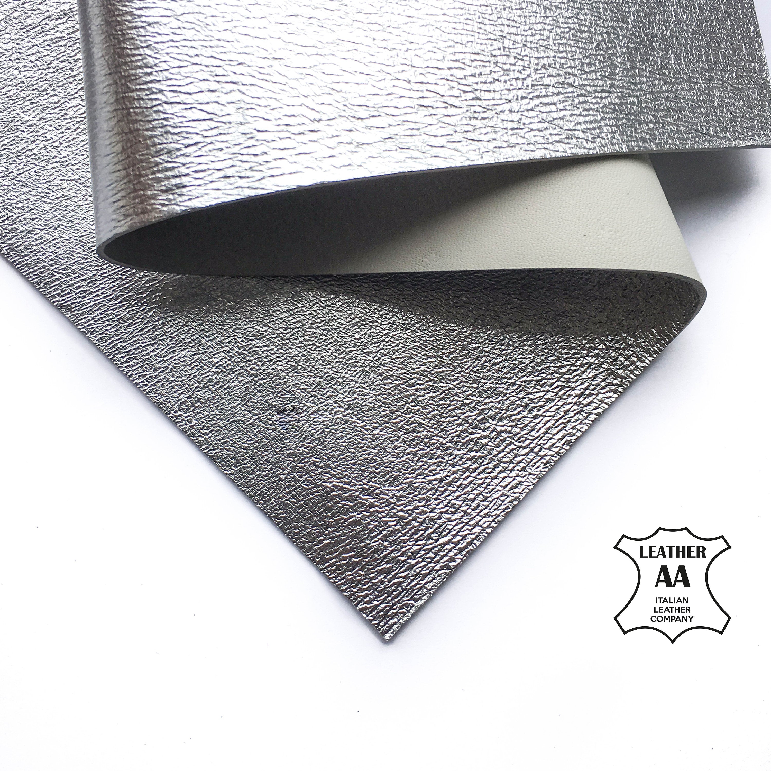 Metallic Silver Lambskin Sheets 2oz/0.8mm PURE SILVER 688