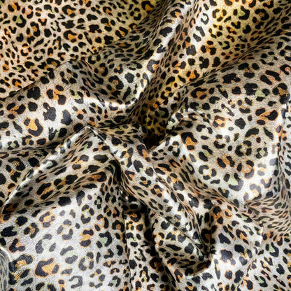 Metallic Leopard Print Lambskin 0.6mm/1.5oz / SPRING LEOPARD 1130