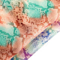 Bright Colors Lambskin With Snake Print 0.9mm/2.25oz COCTAIL SNAKE MIX 1338
