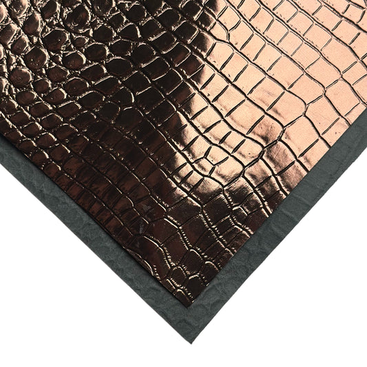 Metallic Bronze Lambskin Leather Sheets 1.1mm//2.75oz Chocholate 1662