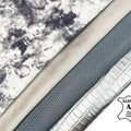 Limited Tie Dye and Crocodile Lambskin Embossed Print Metallic Bundle Of 4 Hides