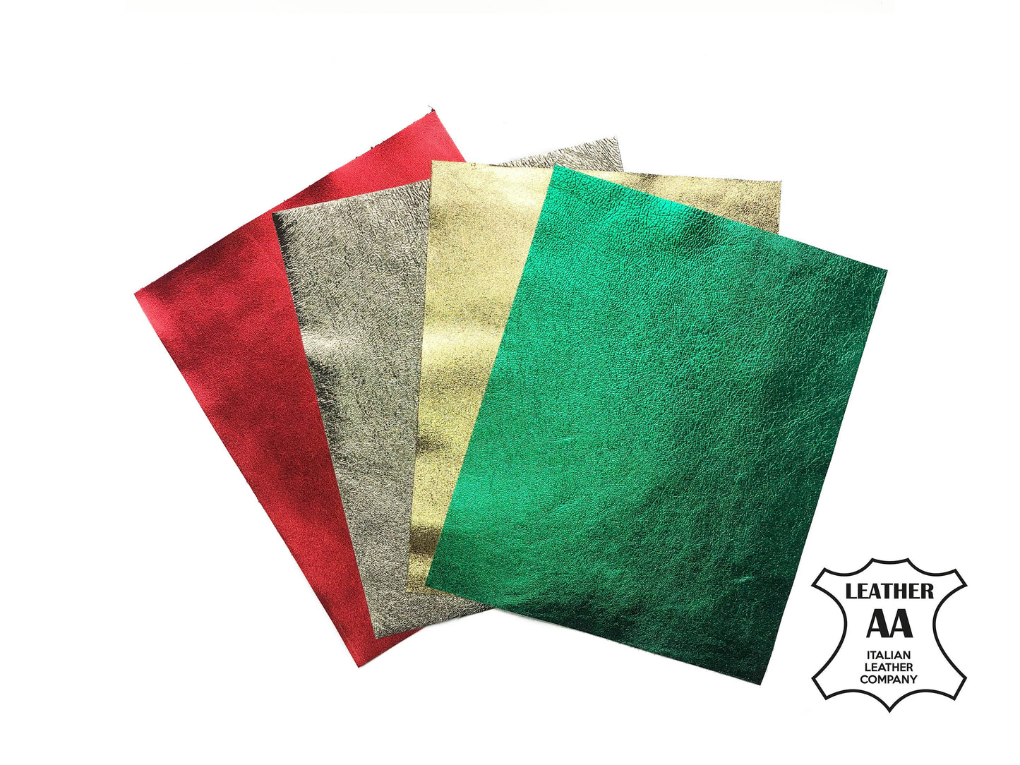 Colourfull Metallic Leather Sheets 8x10in 0.5-1.1mm/1.25-2.75oz