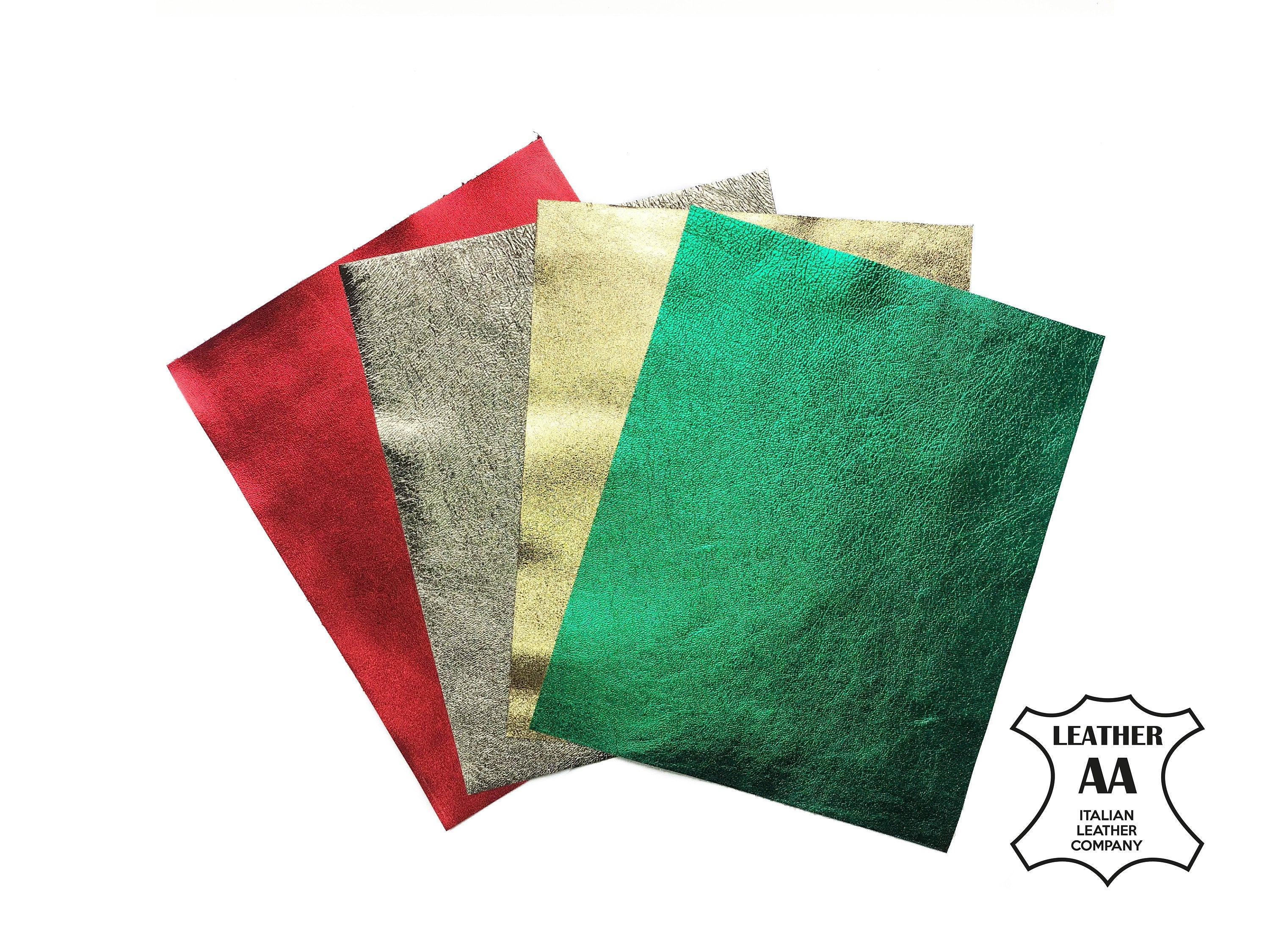 Colourfull Metallic Leather Sheets 8x10in 0.5-1.1mm/1.25-2.75oz
