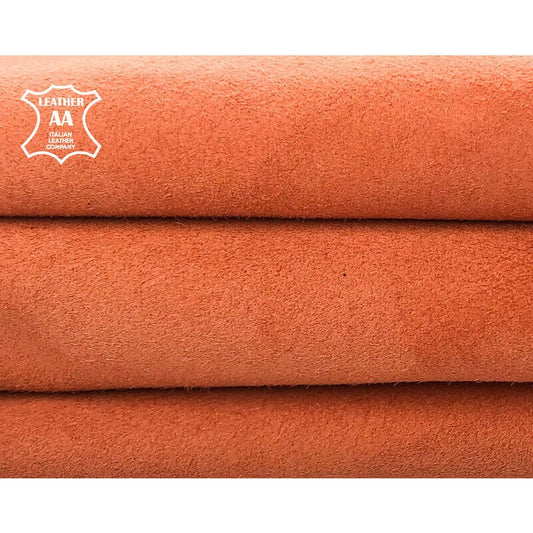 Orange Suede Lambskin Thick 1.2mm/3oz / LANGOUSTINO 915