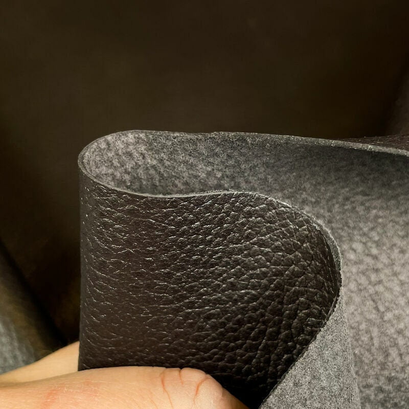Dark Brown Lambskin Leather Pebbled Print 0.7mm/1.75oz COFFE BEAN 1160