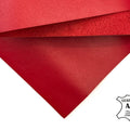 Shiny Red Calfskin Sheets 1.2mm/3oz / AMERICAN BEAUTY 1398