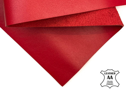 Shiny Red Calfskin Sheets 1.2mm/3oz / AMERICAN BEAUTY 1398