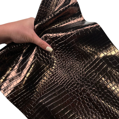 Metallic Bronze Lambskin Leather Sheets 1.1mm//2.75oz Chocholate 1662