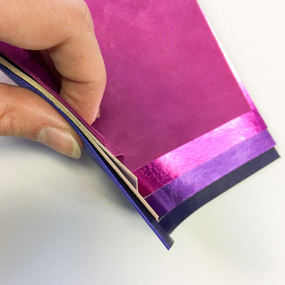 Neon Purple Shades Lambskin Sheets 4 Purple Metallic 5x5 inch Pieces