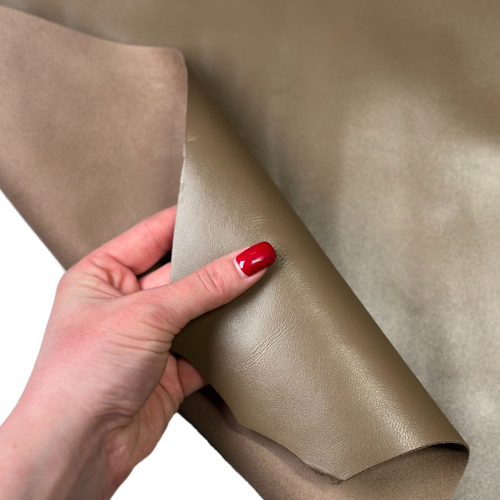 Taupe Real Lambskin Leather 5, 6 sqft Pieces Brown Hides 0.9mm//2.25oz BUFF 1705