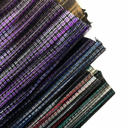 Metallic Stripe Lambskin / Choose Your Color, 0.9 mm/2.25oz / METALLIC LINE MIX 1303