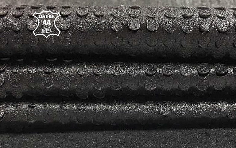 Black Lambskin Leather With Print 0.8mm/2oz BLACK MERMAID 667