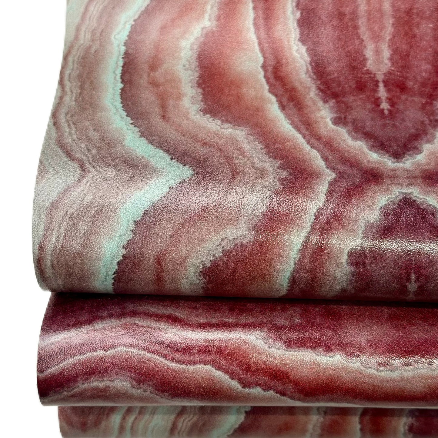 Unique Pink Patterned Lambskin Leather Sheets 1.6mm//4oz