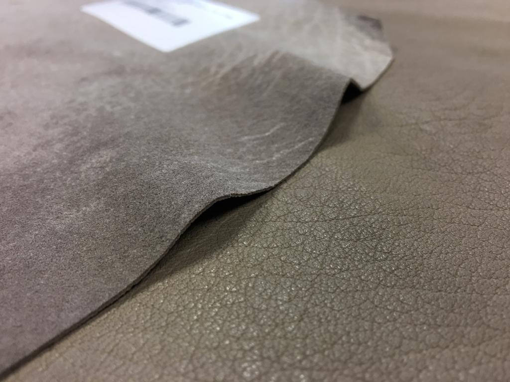 TAUPE Natural Leather Fabric, Genuine Lambskin Leather, Real Leather Pieces  Beige Leather Material Textured Leather LIGHT TAUPE, 295, 0.7mm 