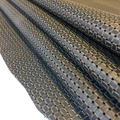 Brown Wickerwork Print Lambskin Sheets 0.8-1.0 mm / 2-2.5 oz.