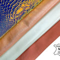 Holograohic, Rose Gold, Beige & Mint Green Embossed Metallic Lambskin Bundle Of 4 Skins