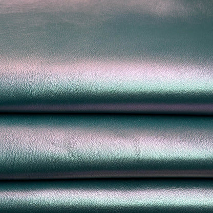 Perlamuter Green Mixed With Blue Lambskin Leather 0.8mm//2oz Peacock Blue1656