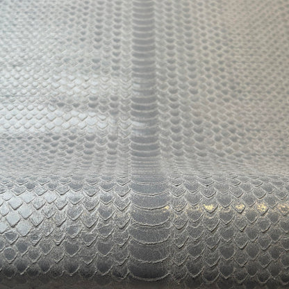 Gray Lambskin With Laser Cut Snake Print 1mm/2.75oz GRAY SNAKE 1617