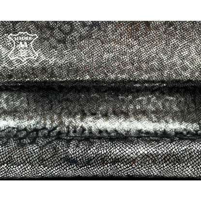 Black And Silver Leopard Print Lambskin 0.7mm/1.75oz / BLACK LEOPRD 1094