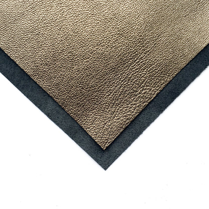 Dark Gold Metallic Leather Sheets  2.5oz/1.0mm / BRASS 650